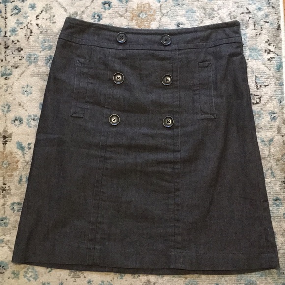 Sandro Dresses & Skirts - Sandro Black Chambray Skirt With Pockets Size 6